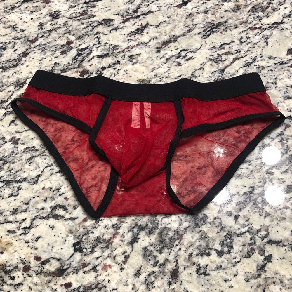 Rare vintage Mens sexy mesh sport brief
